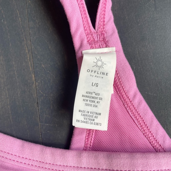 Offline by Aerie Women’s Pink Camisole Workout Top size large - Picture 4 of 7